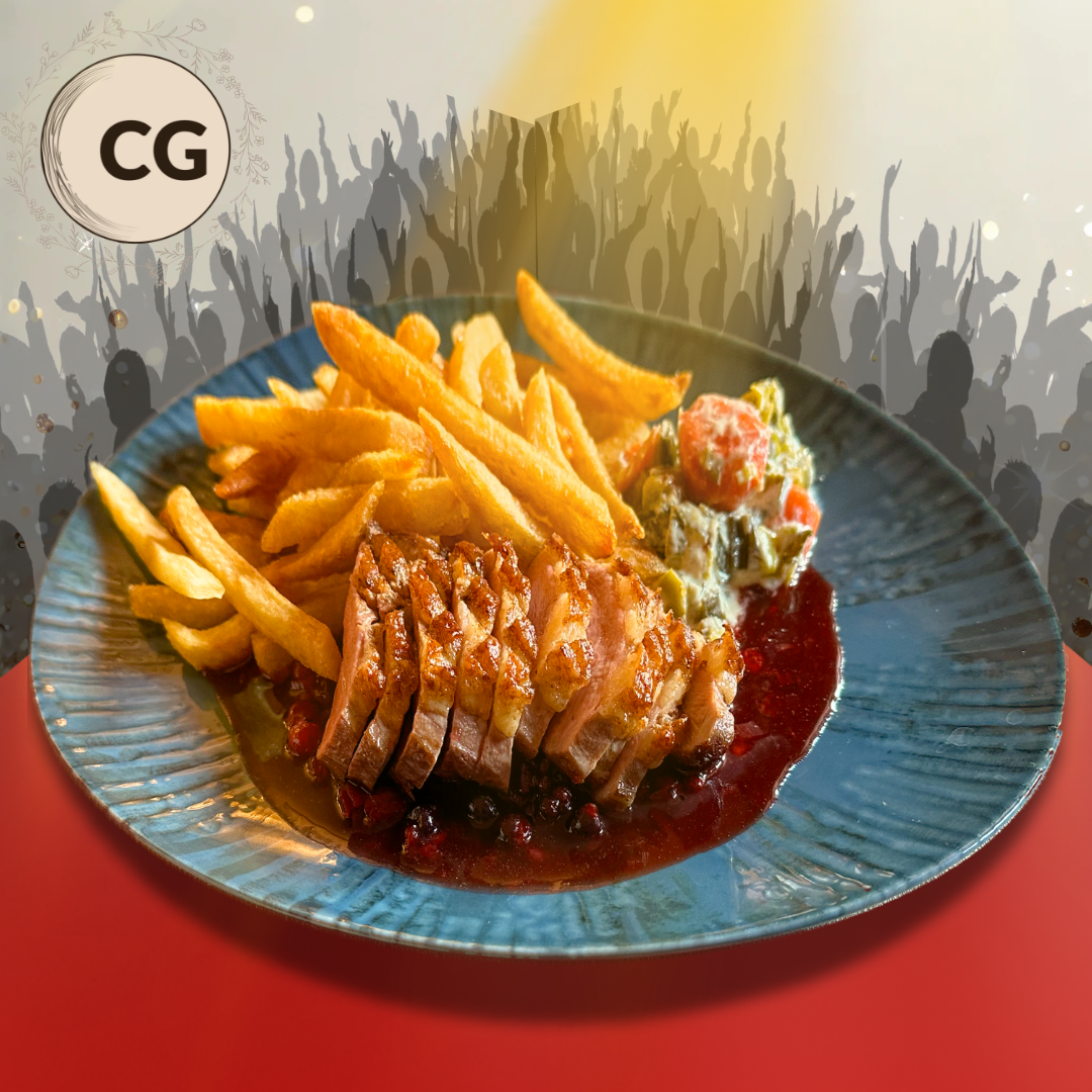 Magret de canard fruits rouges